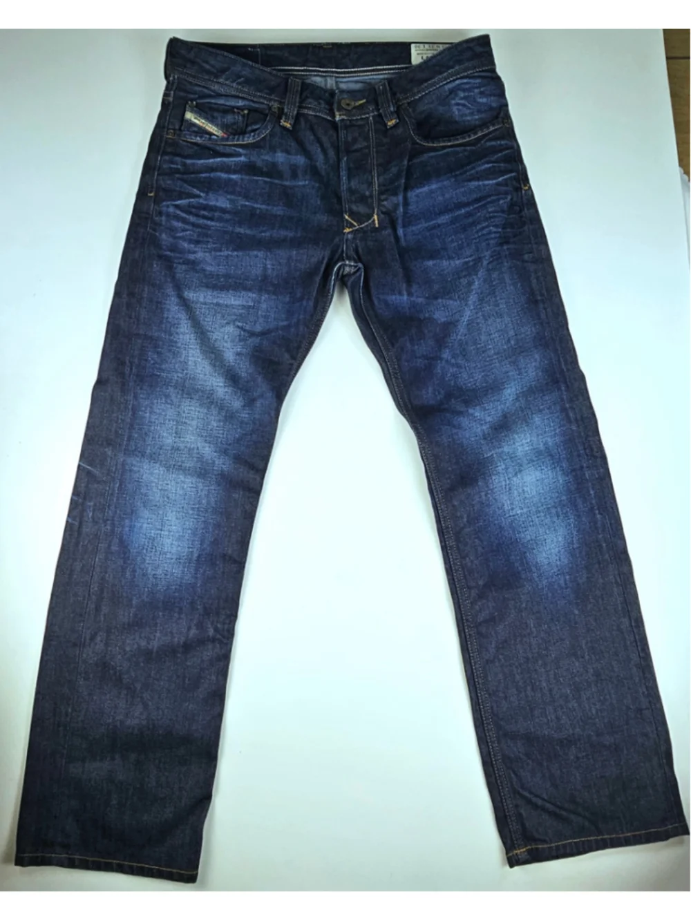 Diesel Larkee Jeans Mens 31x30 Blue Denim Regular Straight 0073N Button Fly